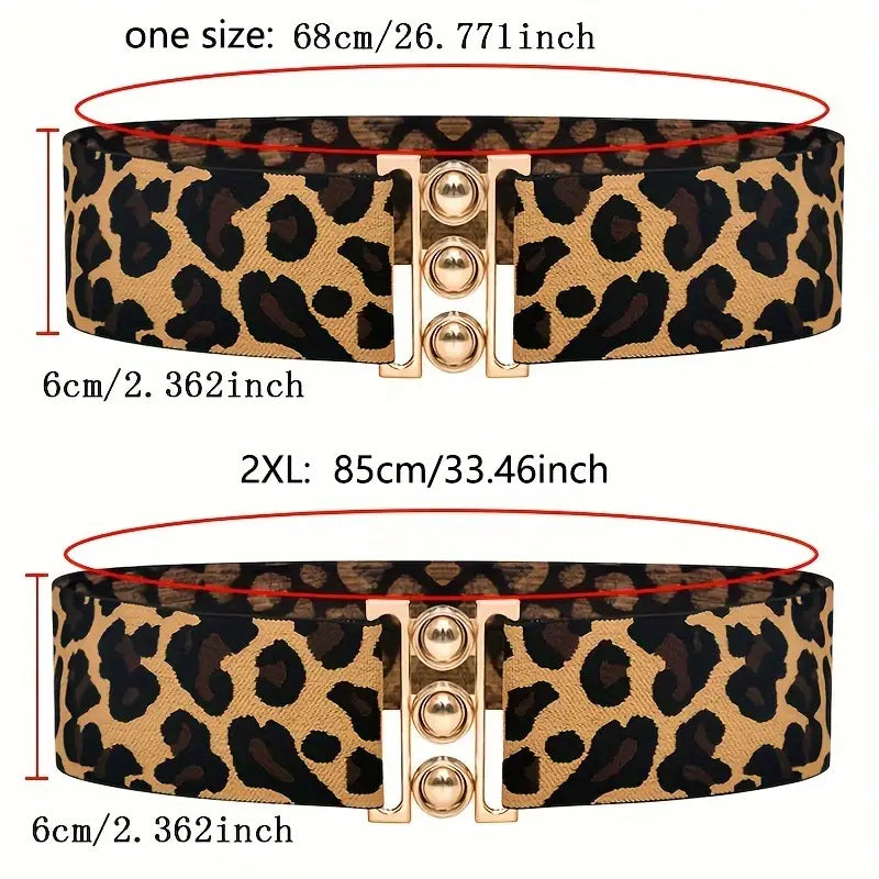 Leopard Elastic Belts