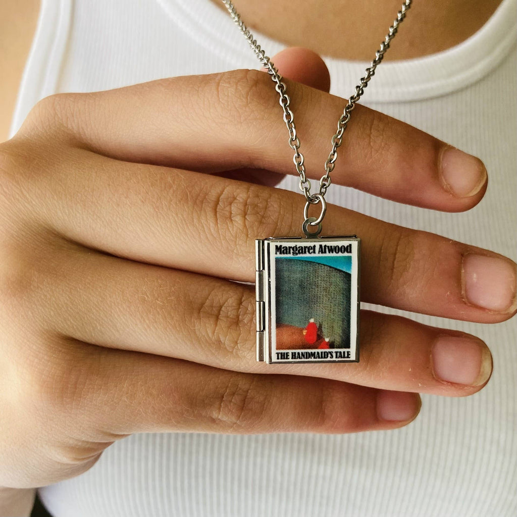 Book Locket Necklace - The Handmaid's Tale : Stainless Steel