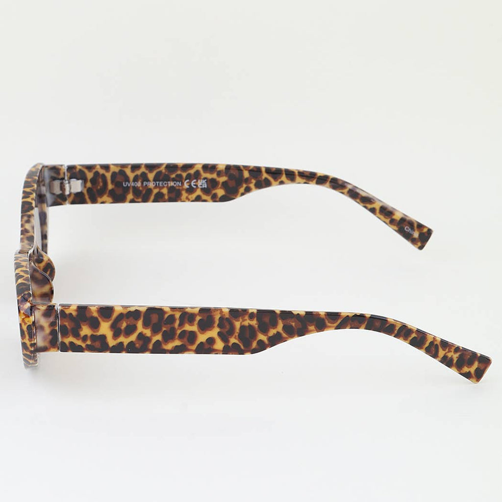 Two Toned Leopard Spy Sunglasses