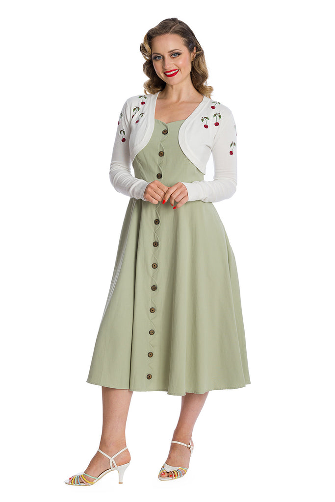 Cherry Embroidered Bolero