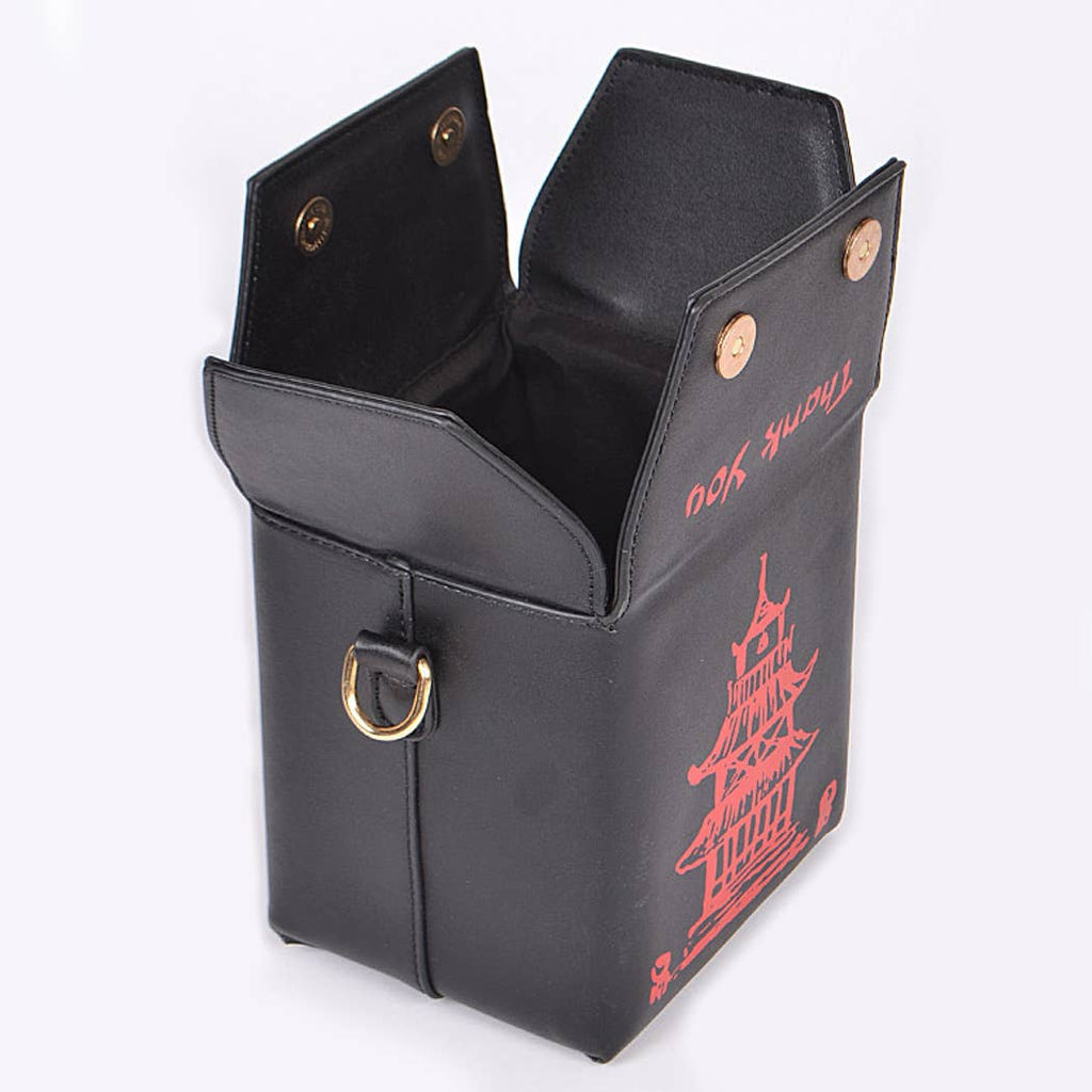 Chinese Take-Out Food Purse White