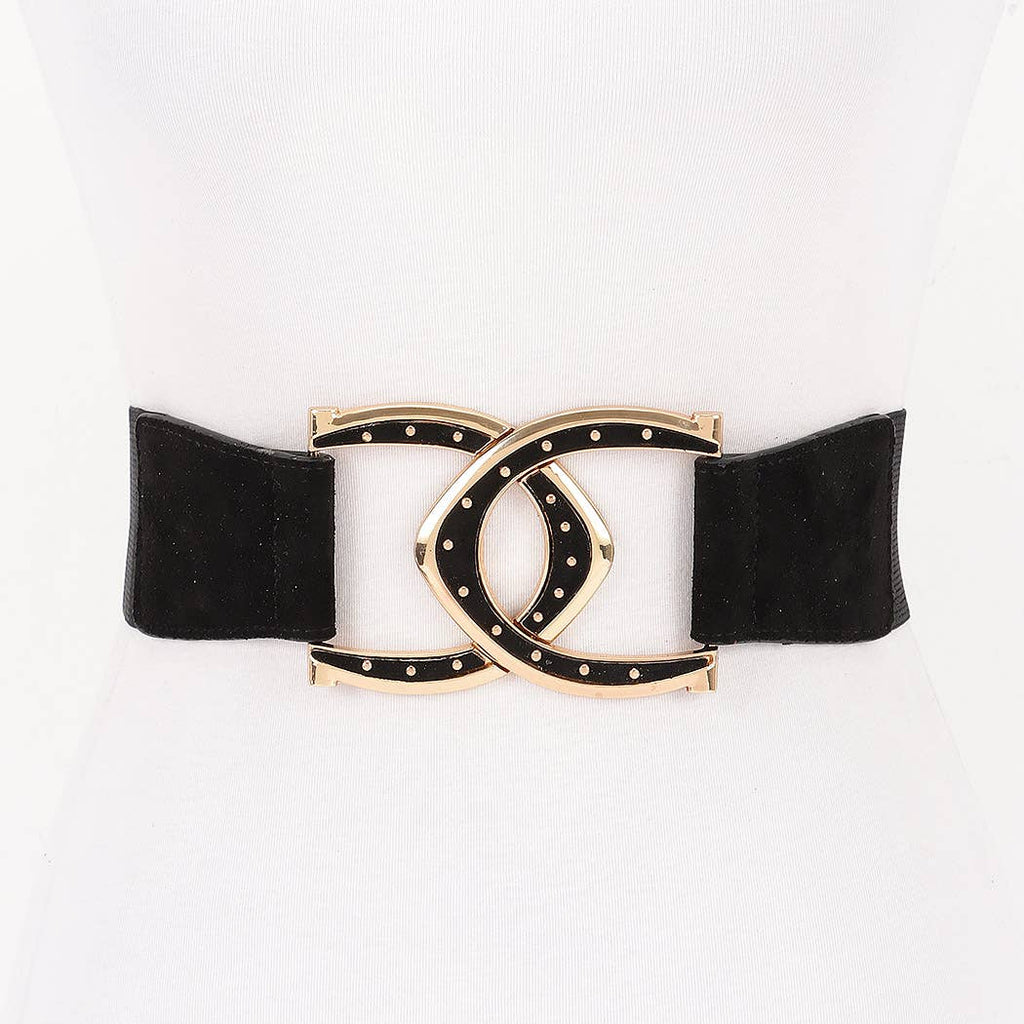 Horseshoe Stretch belt: Mocha