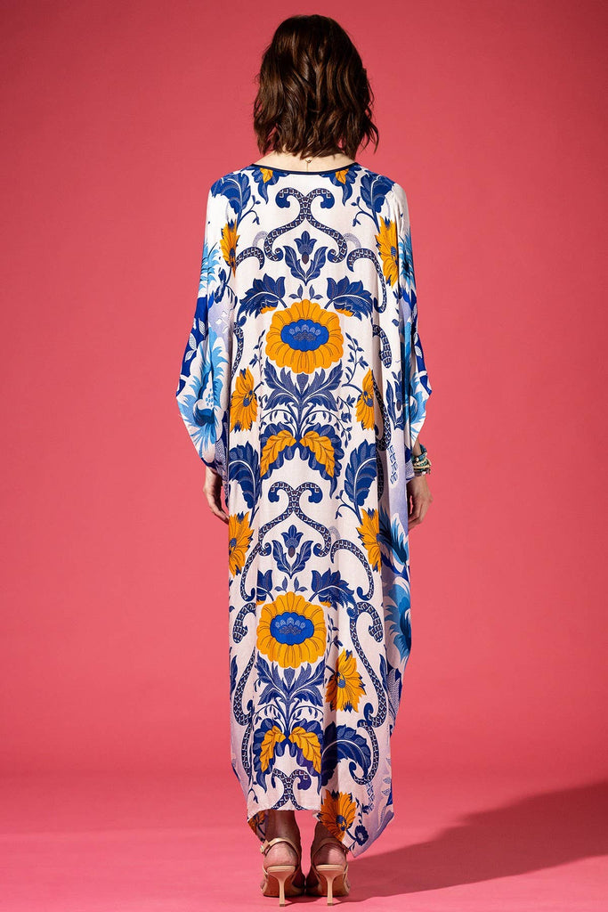Zinnia Floral Kaftan Dress