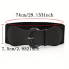 Black Crocodile Stretch Belt