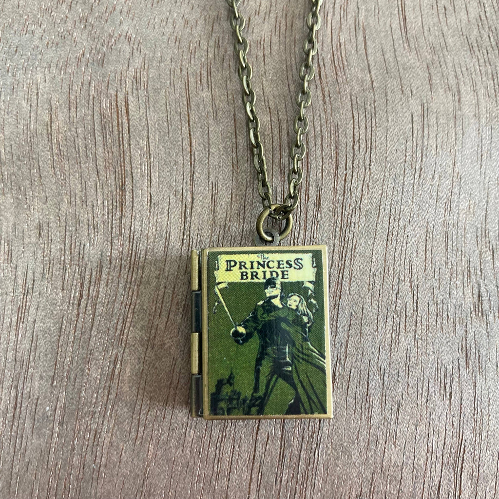 Book Locket Necklace - The Princess Bride: Bronze