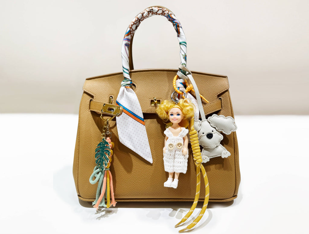 Bicycle Printed Twilly Scarf
: White