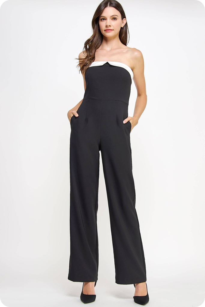 Tailored Tuxedo Jumpsuit