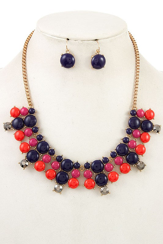 Retro Glamour Necklace: Sunset
