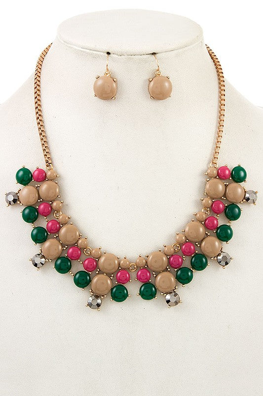 Retro Glamour Necklace: Sunrise