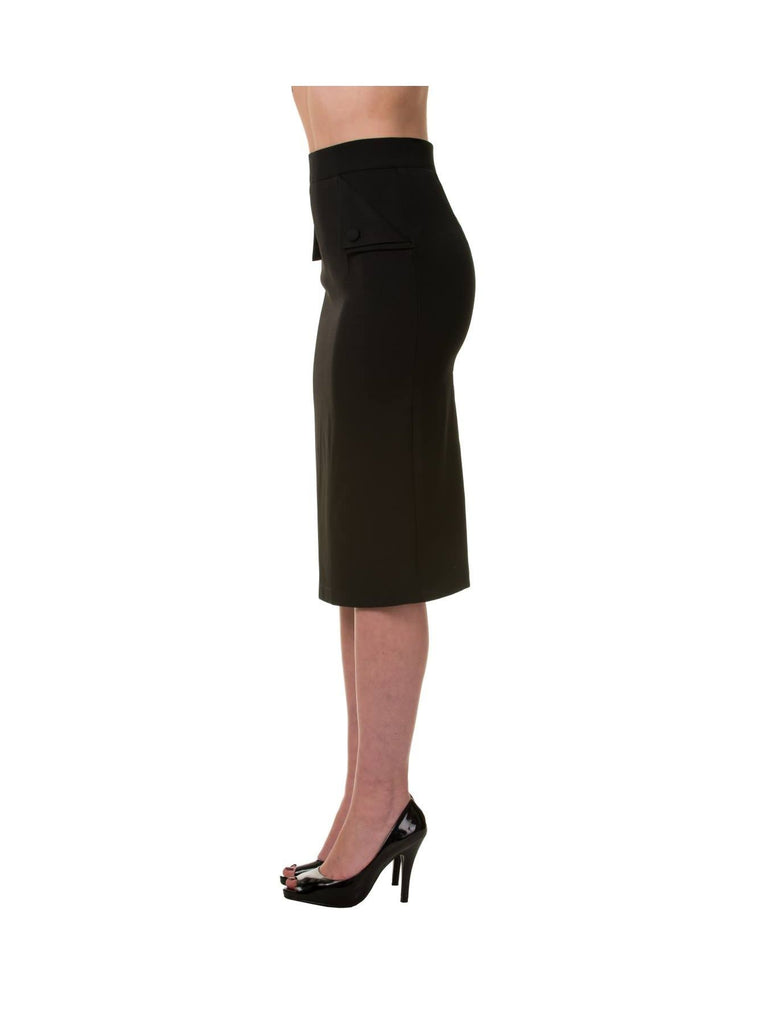 Victory Black Pencil Skirt