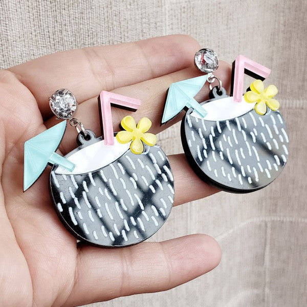 Coconut Cocktail Earrings