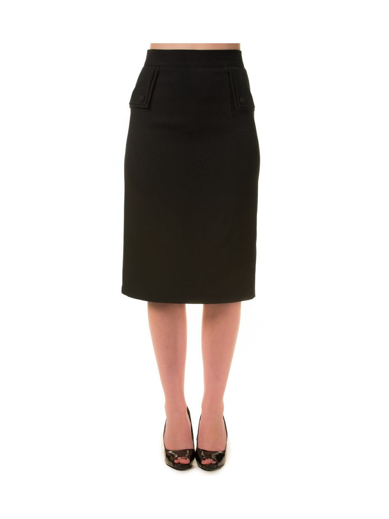 Victory Black Pencil Skirt
