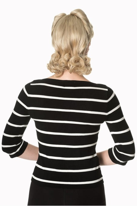 First Mate Boatneck Knit Top