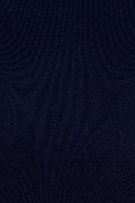 Pretty Illusion Knit Top: Navy