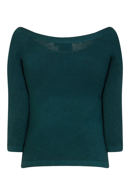 Pretty Illusion Knit Top: Green