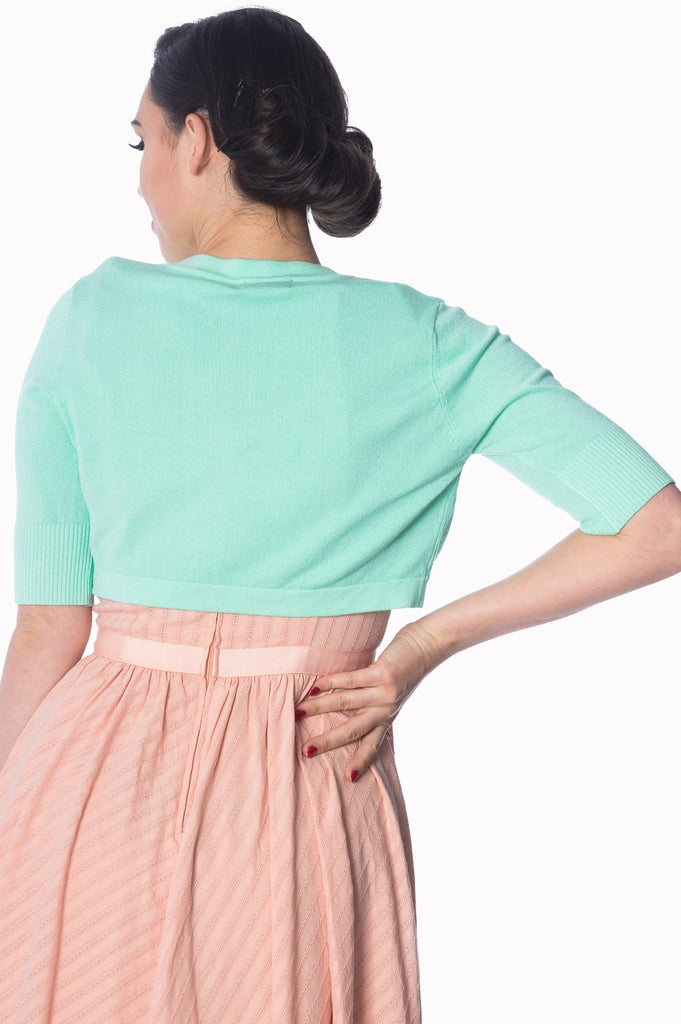 Knit Hudson Bolero: Mint