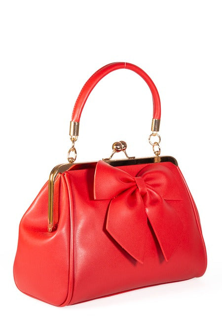 Lockwood Red Kisslock Purse