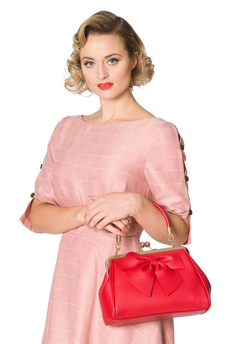 Lockwood Red Kisslock Purse