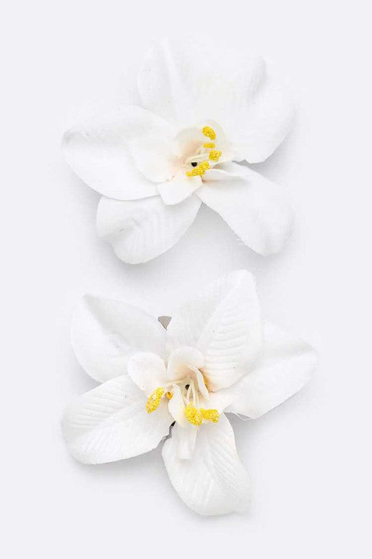 Gardenia Hair Clip Set