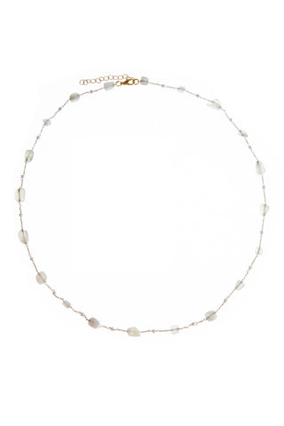 Mother Of Pearl Disc Necklace