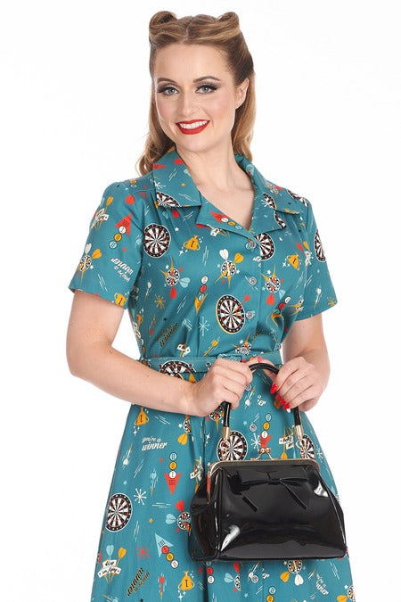 Black Nights Kisslock Purse