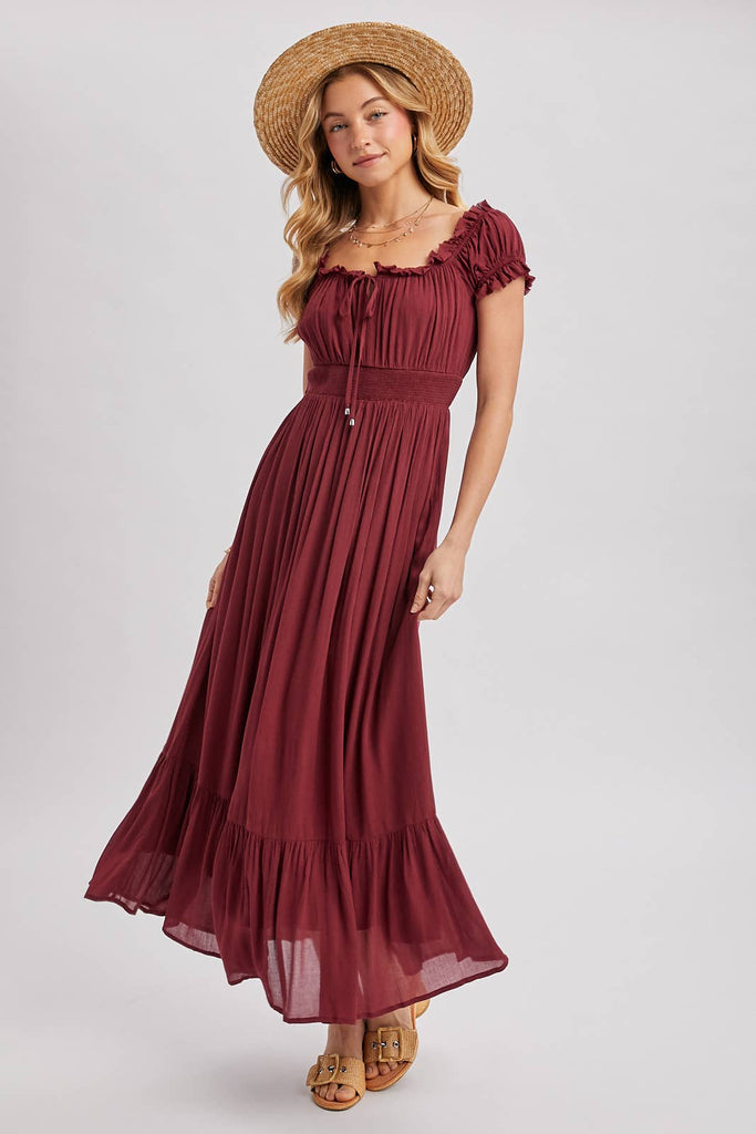 Sugar Plum Wine Maxi Dress