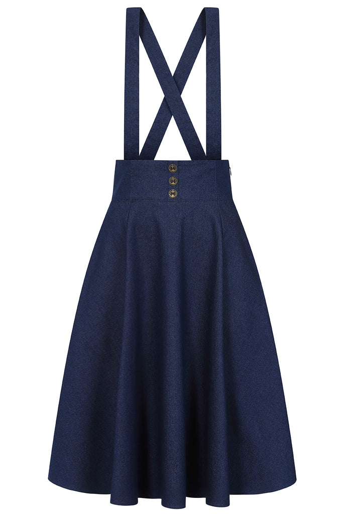 Denim Supsender Skirt