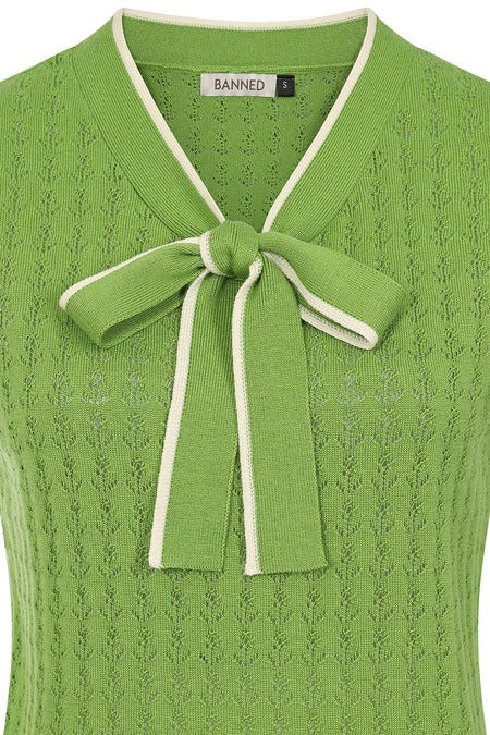 Ahoy Anchors Knit Top: Moss
