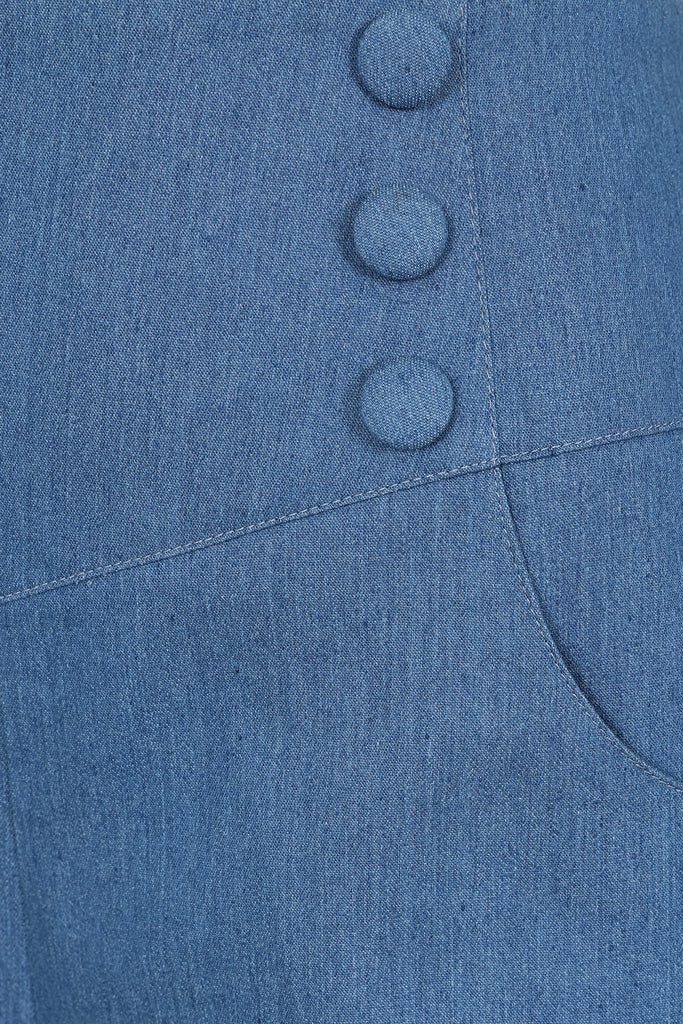 Denim Swallows Hi-Waist Shorts