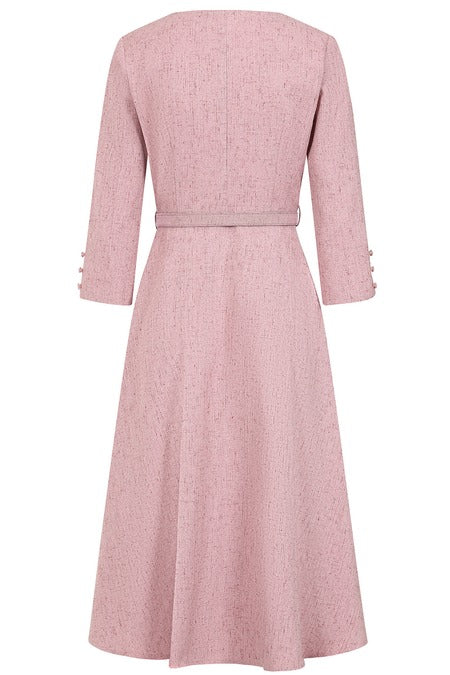Isobel Pink Tweed Dress