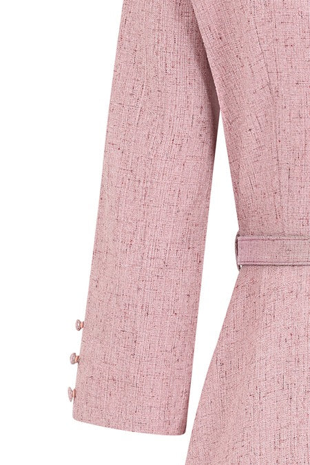 Isobel Pink Tweed Dress