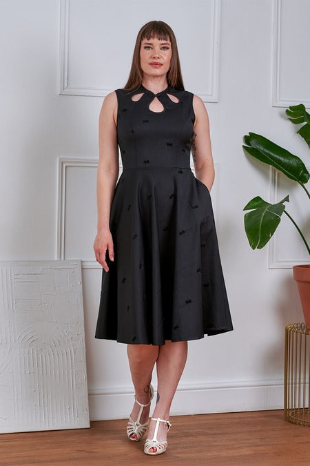 Black Cherry Daisy Dress