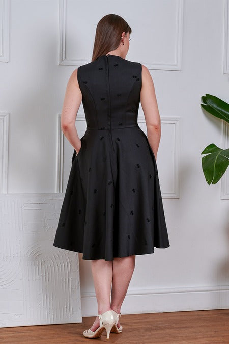 Black Cherry Daisy Dress