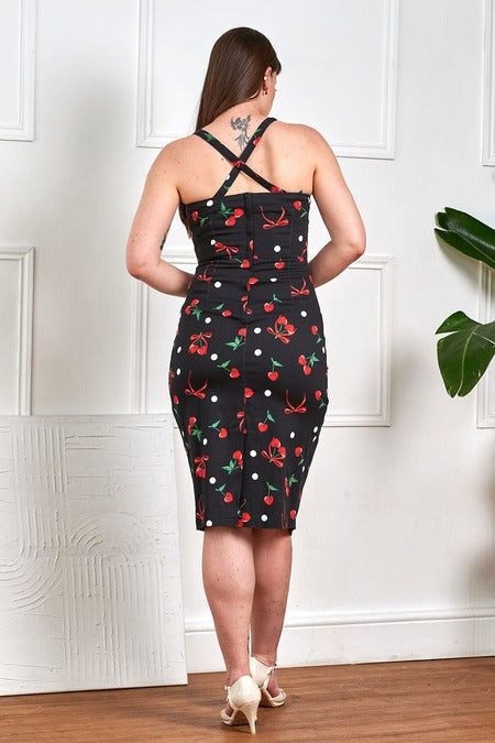 Tulia Cherry & Bow Pencil Dress