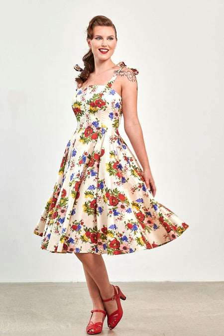 Angelica Corseted Floral Dress
