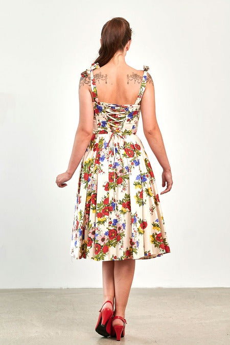 Angelica Corseted Floral Dress