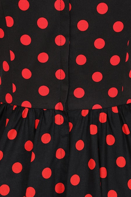 Lipstick Dots Swing Dress
