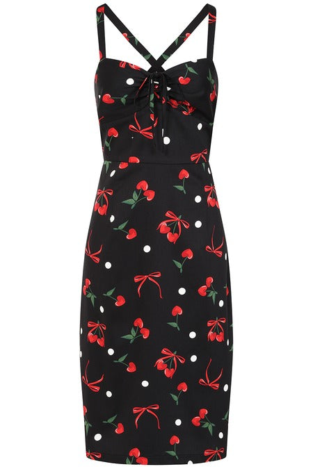 Tulia Cherry & Bow Pencil Dress