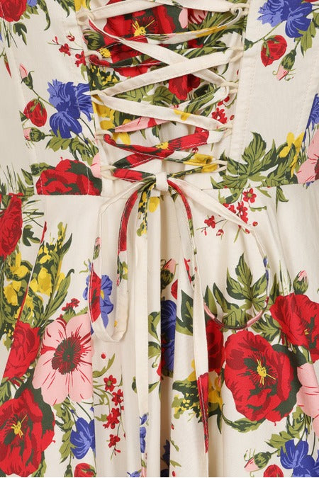 Angelica Corseted Floral Dress