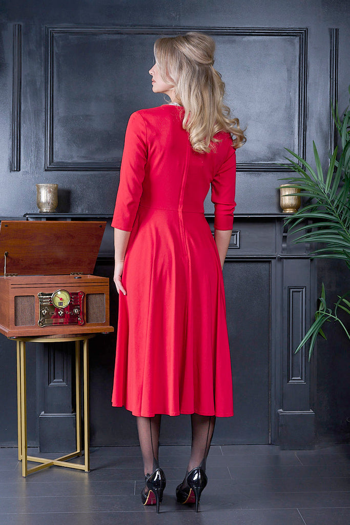 Cherry Red Marilyn Dress