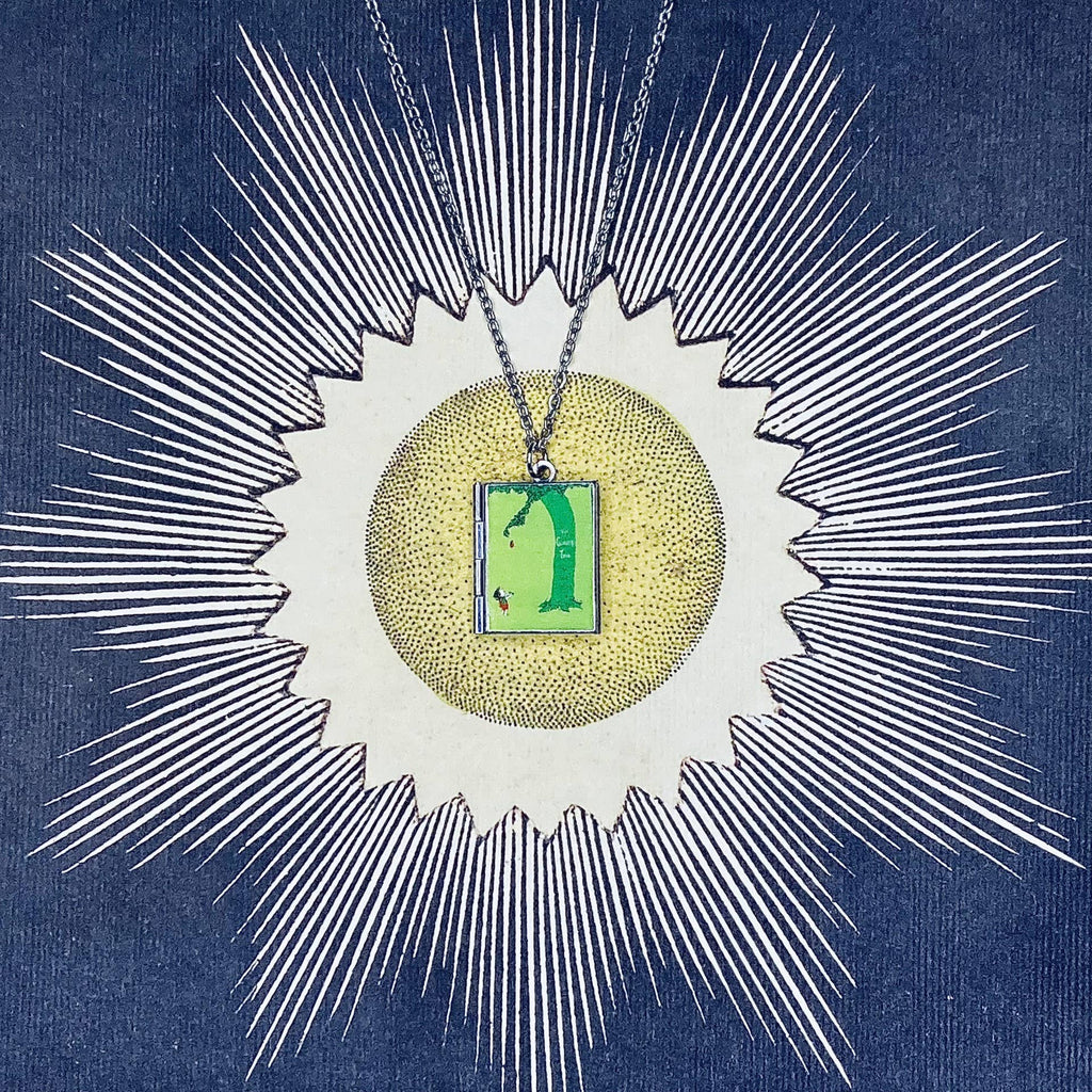 Book Locket Necklace - The Giving Tree: Stainless Steel