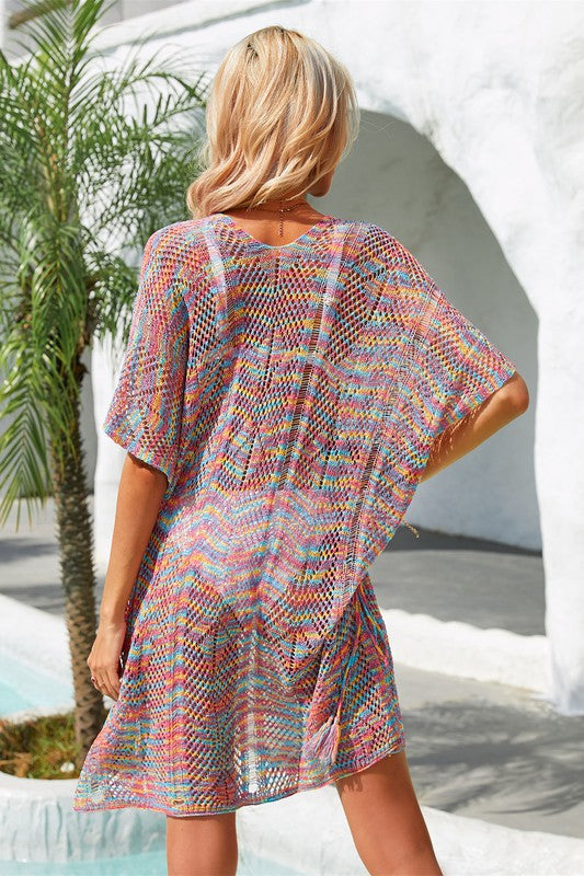 Light Crochet Beach Cover