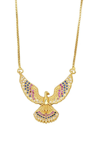 Mutli Strand Lariat Necklace: Gold