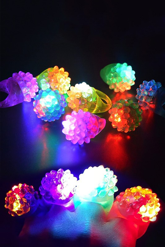 Flashing Disco Jelly Rings