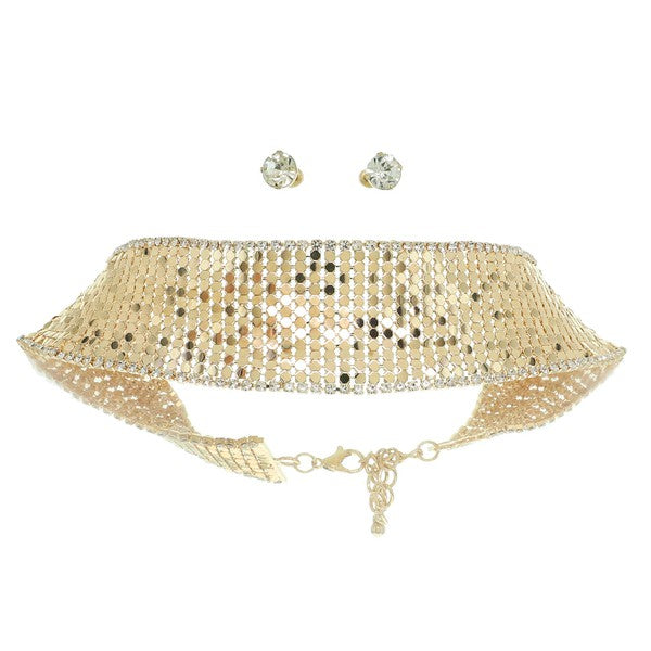 Disco Choker Set: Gold