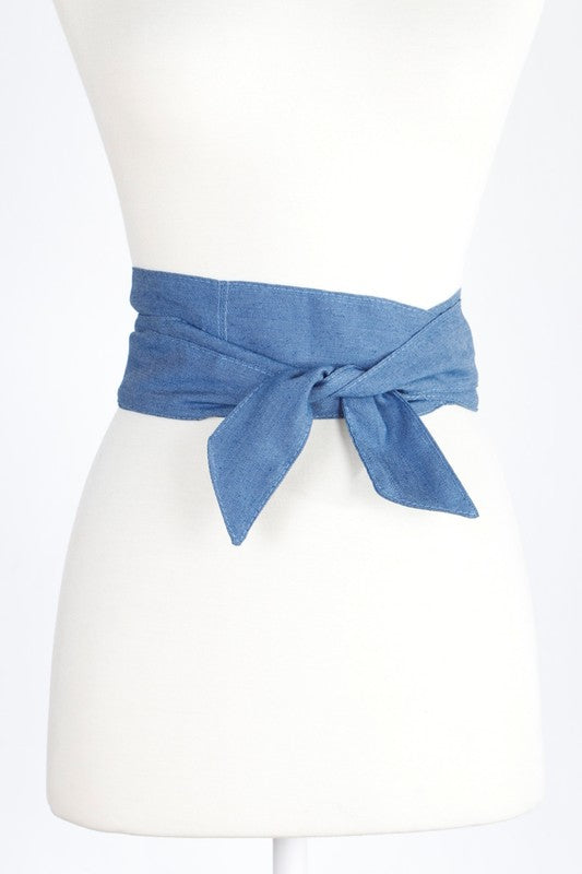 Blue Denim Obi Belt
