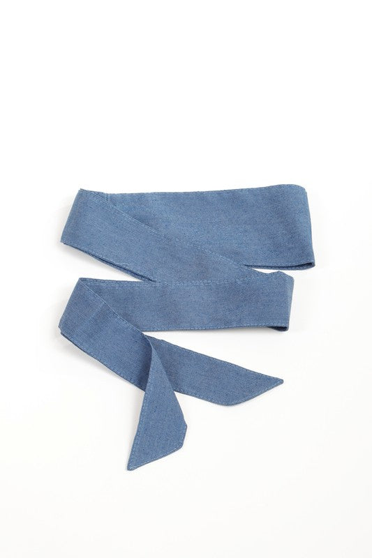Blue Denim Obi Belt