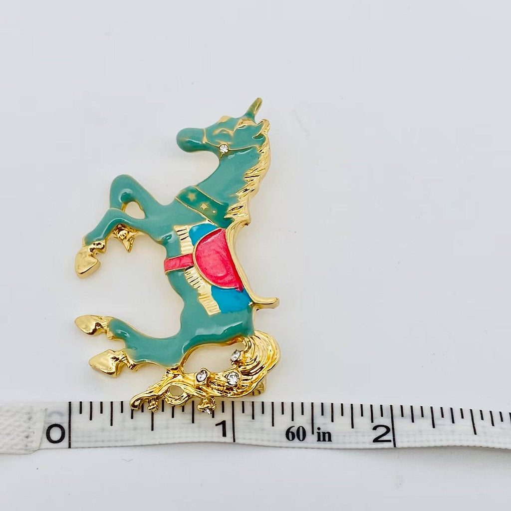 Unicorn Carousel Brooch