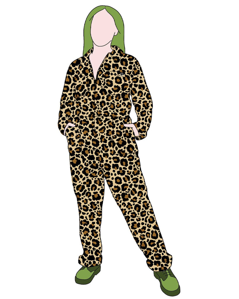 Classic Leopard Print Boiler Suit