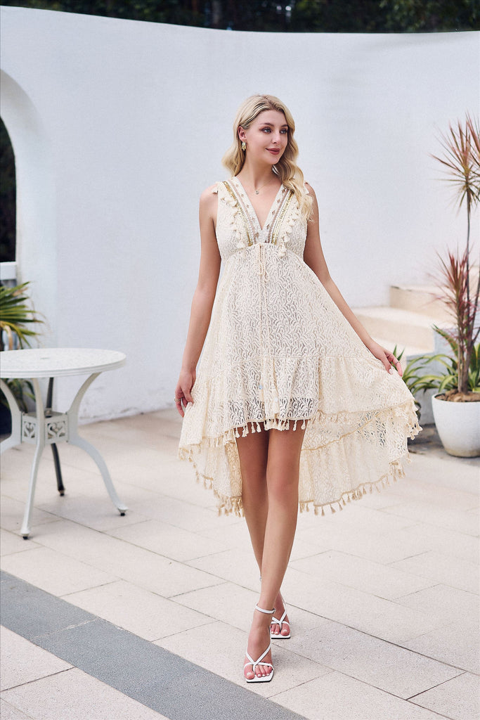 Lace Hi-Lo Boho Dress